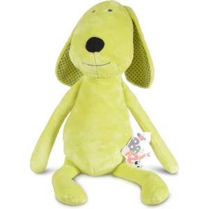 Balibazoo Мека играчка за гушкане Bali Bazoo - Dog, 28 cm, зелена (111054) - baby