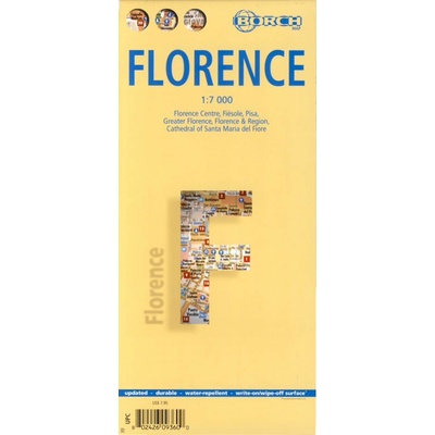 Florencie plán 1:7000 Borch