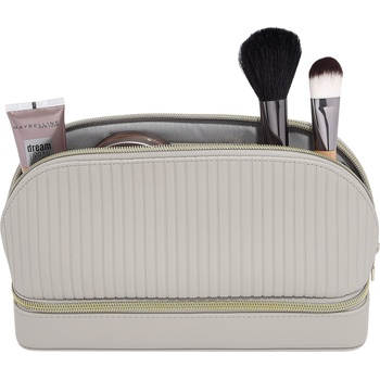 Stackers Несесер с отделение за бижута и огледало, бежов (76837)