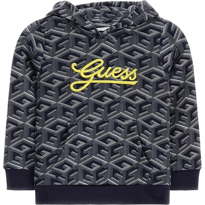 GUESS Двуцветен спортен суичър за момче в черно и сиво Guess