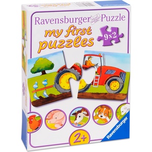 Ravensburger Пъзел Ravensburger от 9 x 2 части - На село (7333) - ozone