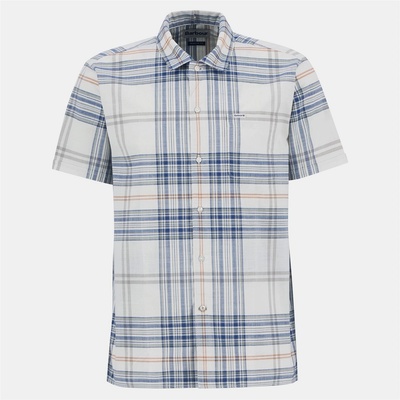 Barbour Men's Berryfell Short-Sleeve Patterned Shirt - Whspr Whte WH32