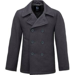 BRANDIT Палто Brandit Pea coat - Grey (Anthracite)