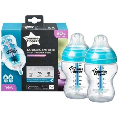 Tommee Tippee kojenecká láhev C2N Anti Colic 2ks modré 260ml