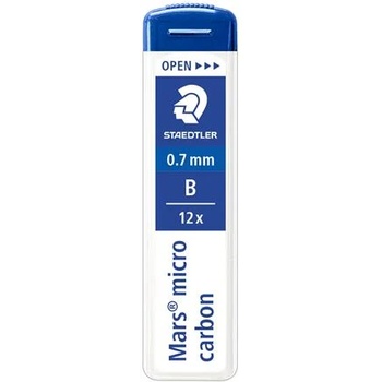 STAEDTLER Графитно олово, B, 0, 7 mm, STAEDTLER "Mars Micro Carbon 250" 250 07-B (250 07-B)