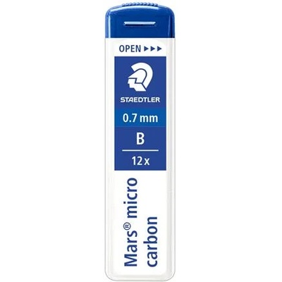 STAEDTLER Графитно олово, B, 0, 7 mm, STAEDTLER "Mars Micro Carbon 250" 250 07-B (250 07-B)