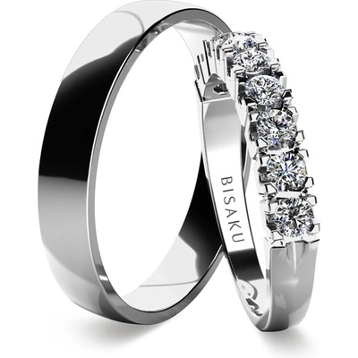 Bisaku Snubní Narcis III BIS B302373WG Stříbrná