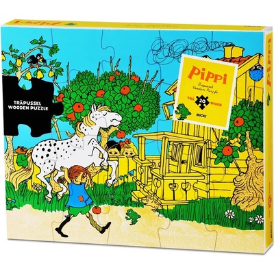 Pippi Дървен пъзел Pippi - Пипи Дългото чорапче, 20 части (44378400)