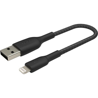 Belkin BOOST CHARGE™ Lightning/USB-A kabel, 15cm, černý - odolný