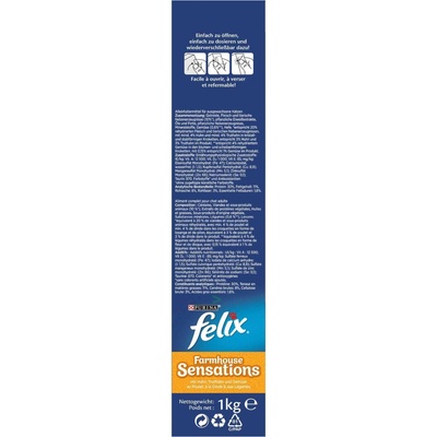 Felix Farmhouse Sensations s kuracím a morčacím mäsom a zeleninou 1 kg