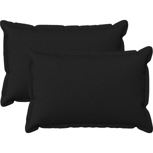 vidaXL Калъфка за възглавница 2 pcs HOUTEN Черно 50 x 80 cm (920021)