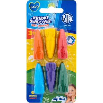 Astra sviečkové pastelky rakety 6 farieb