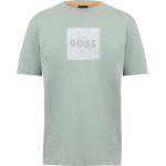 Boss Тениска Boss Mens BOSS ORANGE Short Sleeve T-Shirt with Contemporary Stitched Logo - Green 351