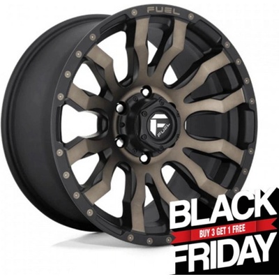 Fuel D674 BLITZ 9x18 8x165 ET20 matte black double dark tint