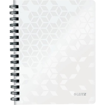 Leitz Спирална тетрадка с линийка LEITZ Wow A/5 80 страници бяла 46390001 (46390001)