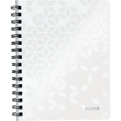Leitz Спирална тетрадка с линийка LEITZ Wow A/5 80 страници бяла 46390001 (46390001)
