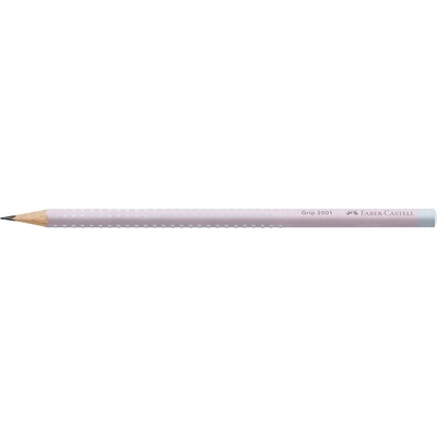 Faber-Castell Графитен молив, B, триъгълен, FABER-CASTELL "Grip 2001 Flow", розово-яйчено син (117003)