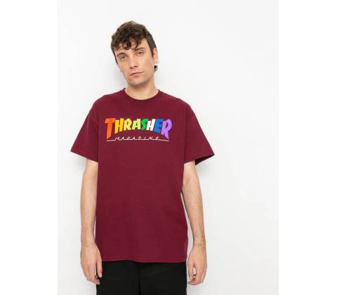 Thrasher Rainbow Mag Maroon