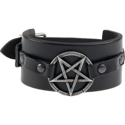 Leather & steel fashion гривна pentagram - lsf1 44