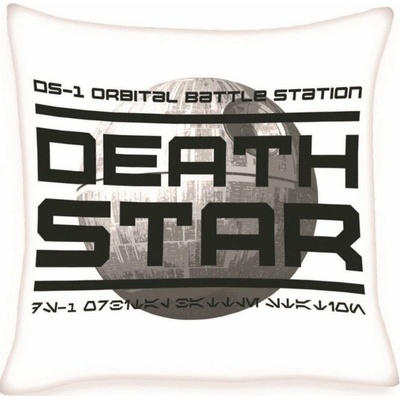 Herding Vankúš Star wars-Hvězdné války Hvězda smrti - Bílá-Hvězda smrti 40x40
