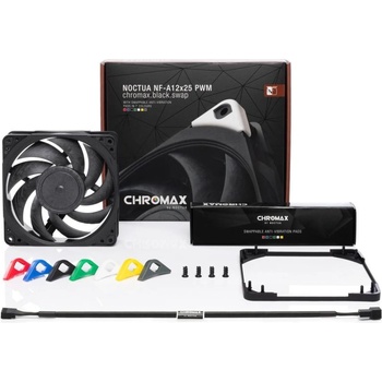 Image 1 of Noctua NF-A12x25 PWM Chromax (NF-A12x25-PWM.CH.BK.S)