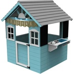 Ginger Home Детска дървена къща за игра с кухня и светлини