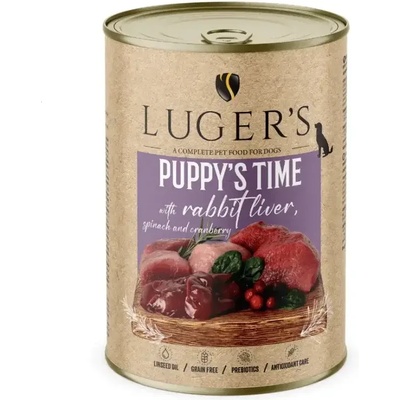 Luger`s Puppy за малки кученца със заешко дробчета 400gr