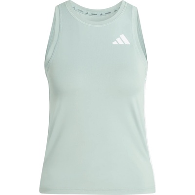 adidas Дамски потник с широка презрамка adidas Women's WE 3-Stripes Tank Tank top - Wonder Sage / White - размер XXL (916-6797-0416)