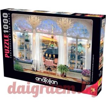 Image 1 of Anatolian Пъзел anatolian 1091 - 1000 части - Изглед от тераса в Париж (p1091)