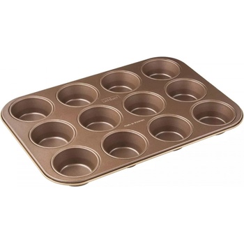 Image 1 of Zenker Форма за мъфини 12 бр Zenker 7358, 7 см, ILAG Premium керамично покритие, Златист (7358)