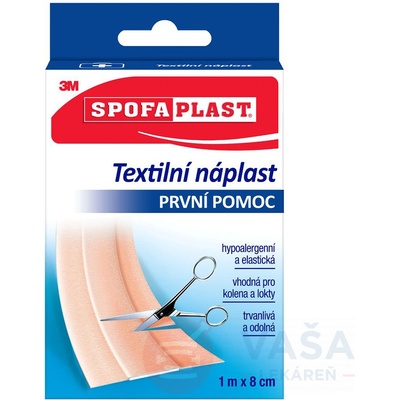 3M Spofaplast č. 264 Klasik Textilná náplasť 8 cm x 1 m