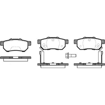 Sada brzdových platničiek kotúčovej brzdy REMSA 0233.52