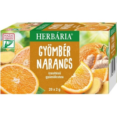 Herbária Ovocný čaj s príchuťou pomaranč a zázvor 20 ks