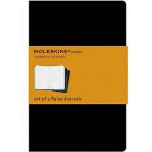 Moleskine Ruled Cahier Xl - Black Cover (3 Set) | Moleskine (ISBN: 9788883705014)