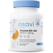 Osavi Vitamín D3 + K2 2000 IU + 100 μg 60 softgelových kapsúl