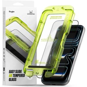 Ringke Easy Slide закалено стъкло с антирефлексно покритие за iPhone 17 Pro черно (8800293859789)