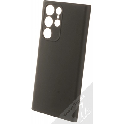 Pouzdro 1Mcz Matt Skinny TPU ochranné silikonové Samsung Galaxy S22 Ultra 5G černé