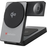 Verbatim Външна батерия Verbatim Foldable 3-in-1 Qi2 Magnetic Wireless Power Bank 5000 mAh Grey (32294) - pimpmypc