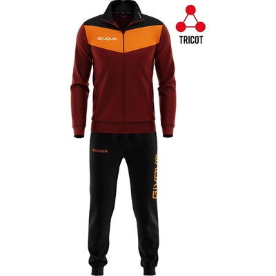 Givova Tuta Campo Tracksuit dark red / orange