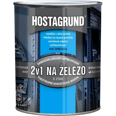 Barvy a laky Hostivař HOSTAGRUND KOVÁŘSKÁ BARVA S2160 0,6L 0950 kovářská čerň