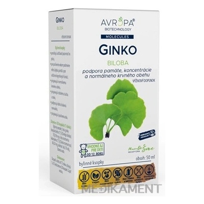AVROPA Ginko Biloba bylinné kvapky 50 ml