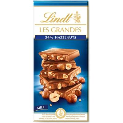 Lindt Les Grandes Milk Hazelnuts 34% 150 g