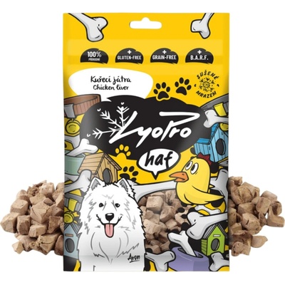 Lyopro DOG poch mrazem sušené Kuřecí játra 50 g