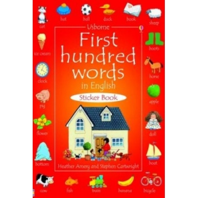 First hundred words sticker book Usborne - H. Amery