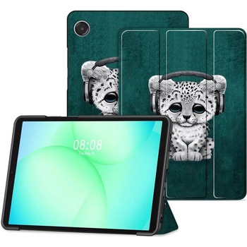 Tech-Protect Защитен Калъф за Samsung Tab A11 Plus/ A9 Plus 11", Tech-Protect Trifold Sad Cat Case, Зелен (5906302335114)