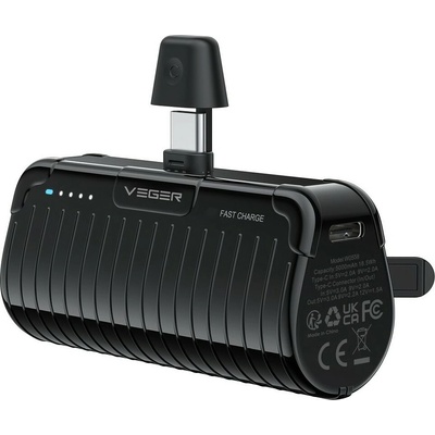 Veger W0558 PlugOn 5000 mAh čierna