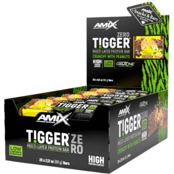 Amix Nutrition Tigger Zero / Low Carb Protein Bar [20 x 60 грама] Ванилия с карамел