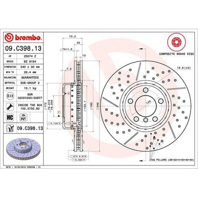 BREMBO 09.C398.13