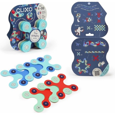 CLIXO Tiny & Mighty Marine magnetická stavebnice 9 ks