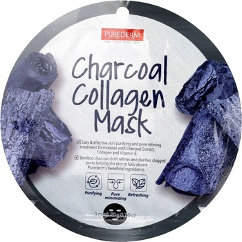 Purederm Маска за лице Charcoal Collagen, 18 ml